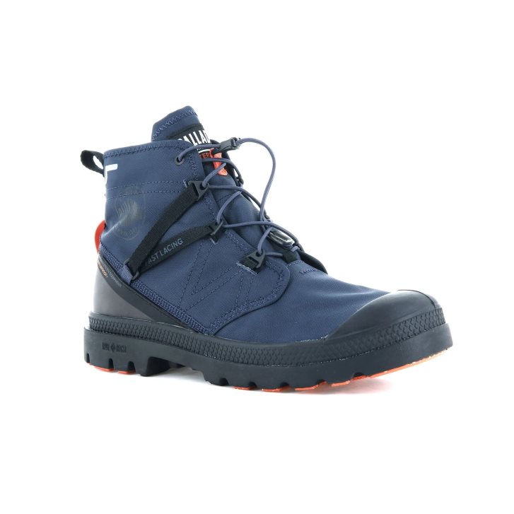 Bottes Palladium Pampa Travel Lite+ Imperméables Homme Bleu Marine | FR NCZ053A